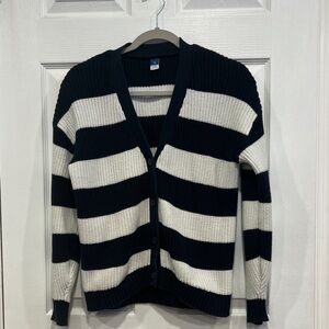 Old Navy Kids Navy and White Striped Sweater